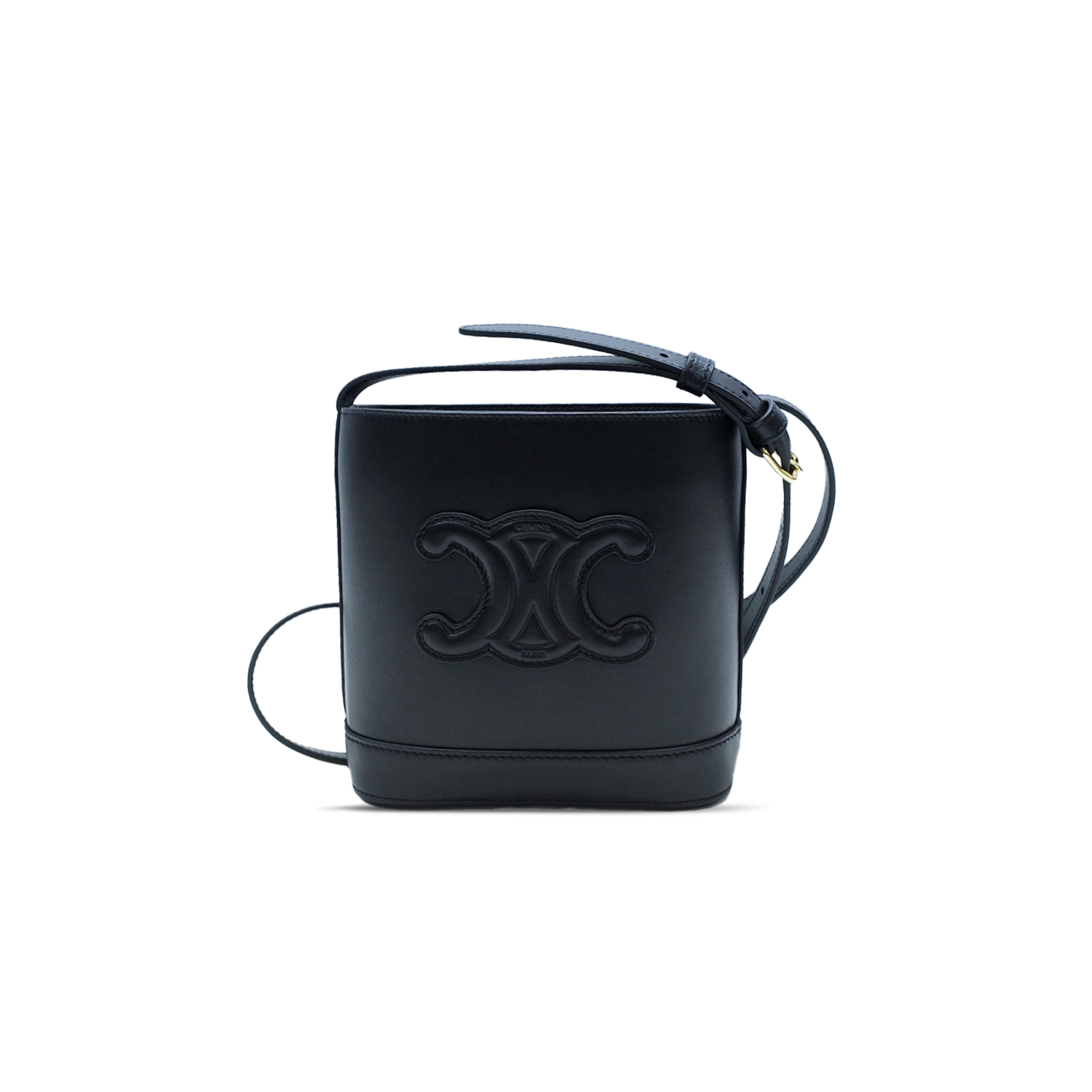 Ce**e mini bucket bag in cuir triomphe smooth cowhide 1004333du3.05lu (19.5*16*7cm)